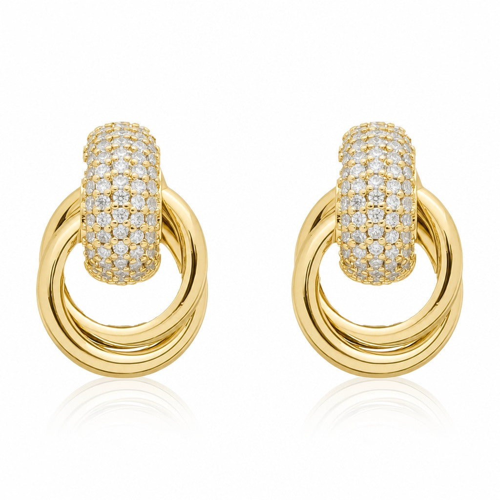 Entwined Drop Earrings · Gold by Amanelle