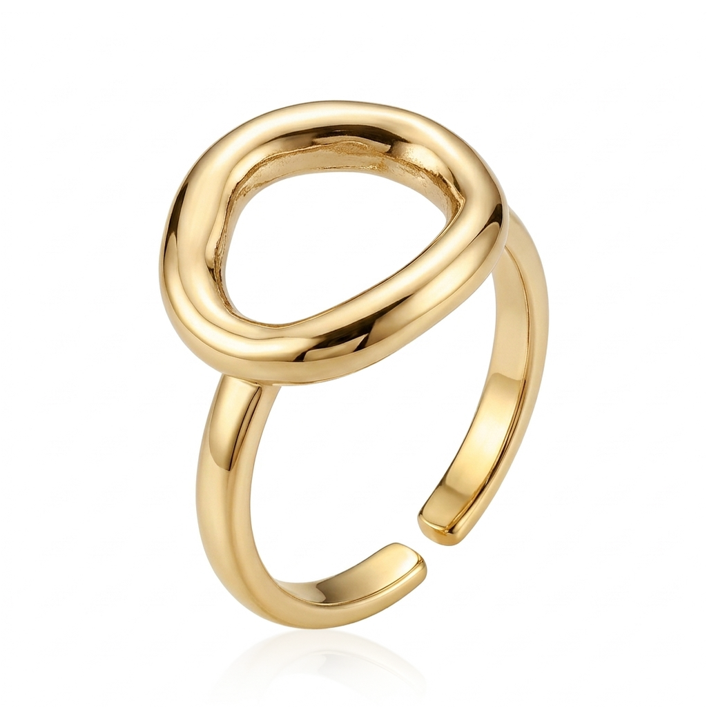 Adina Open Loop Ring · Gold