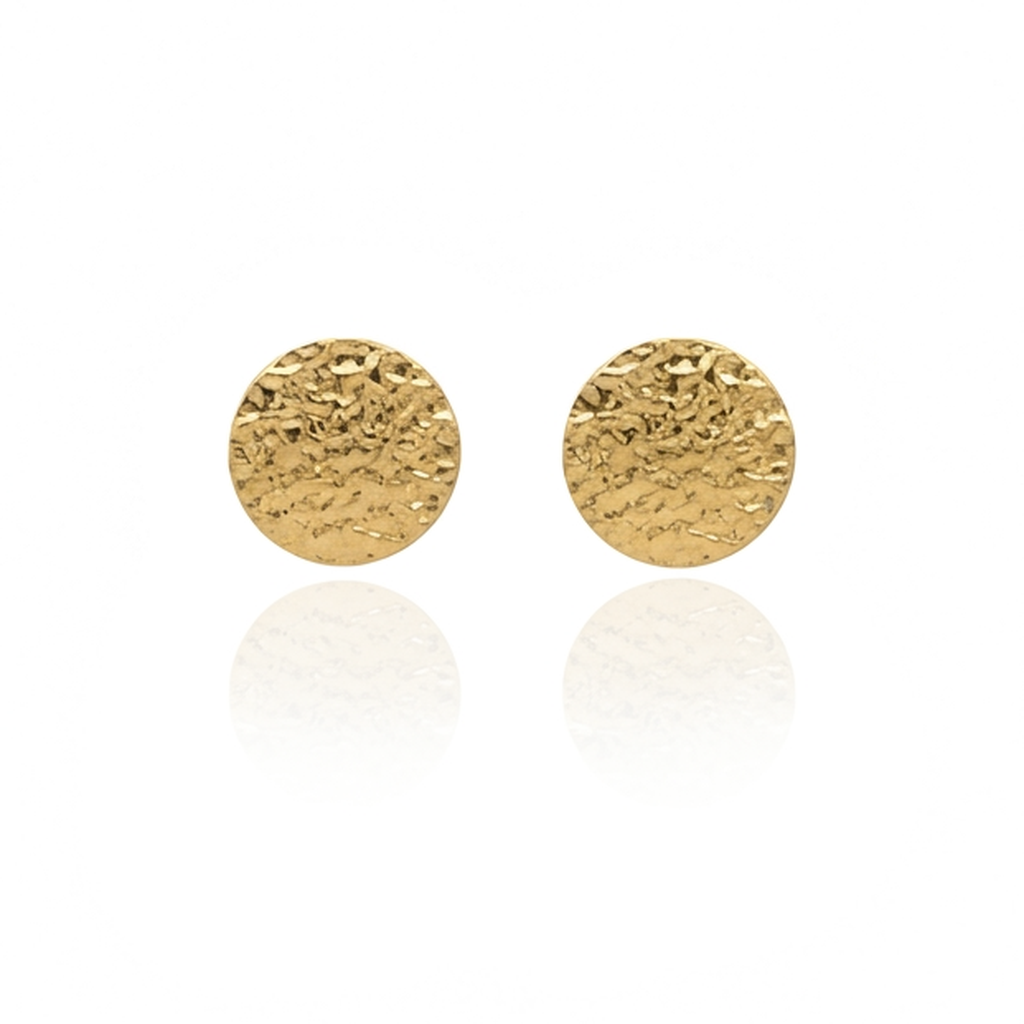Alma Hammered Disc Studs