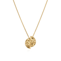 Alma Sculpted Disc Necklace