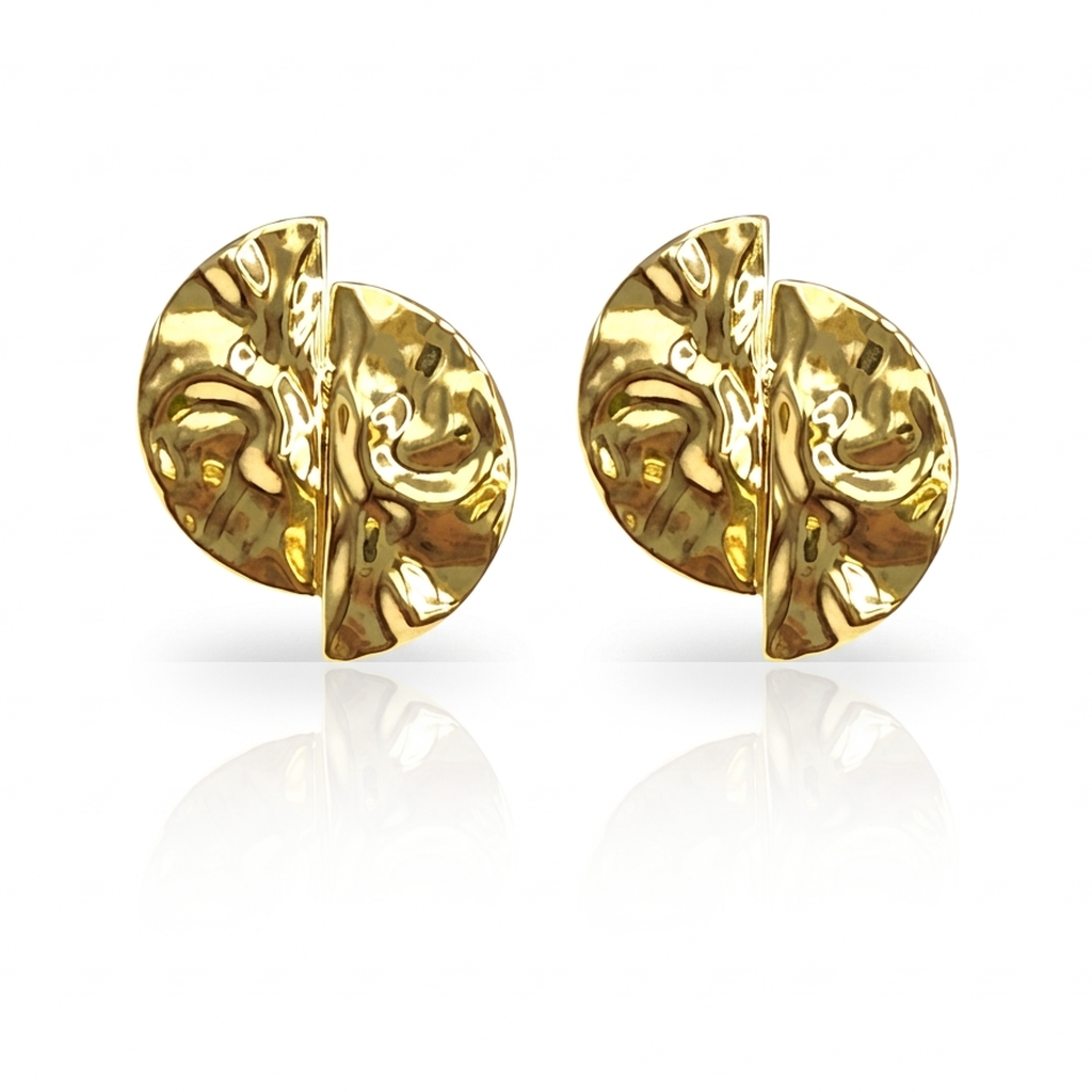 Alma Sculpted Disc Studs