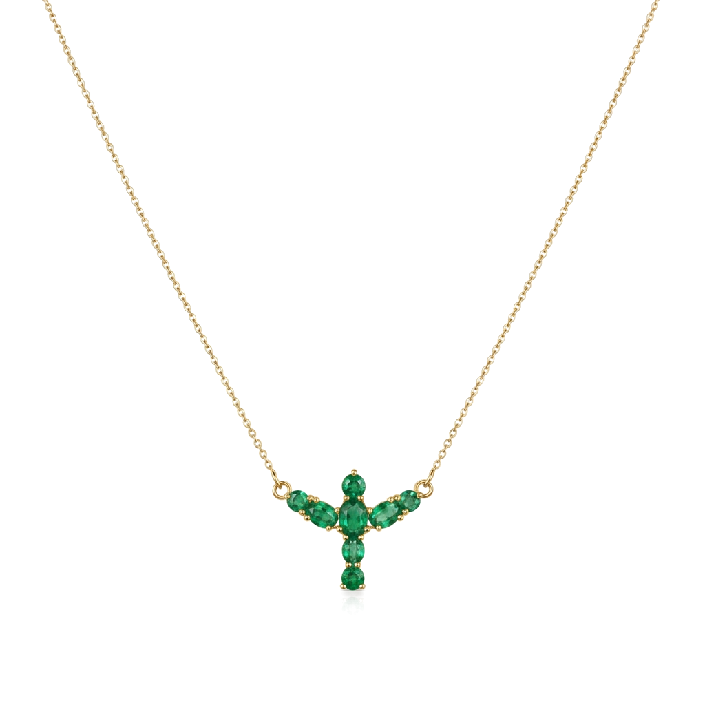 Aurora Stone Pendant Necklace · Green