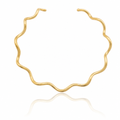 Satin Wave Collar by Amanelle