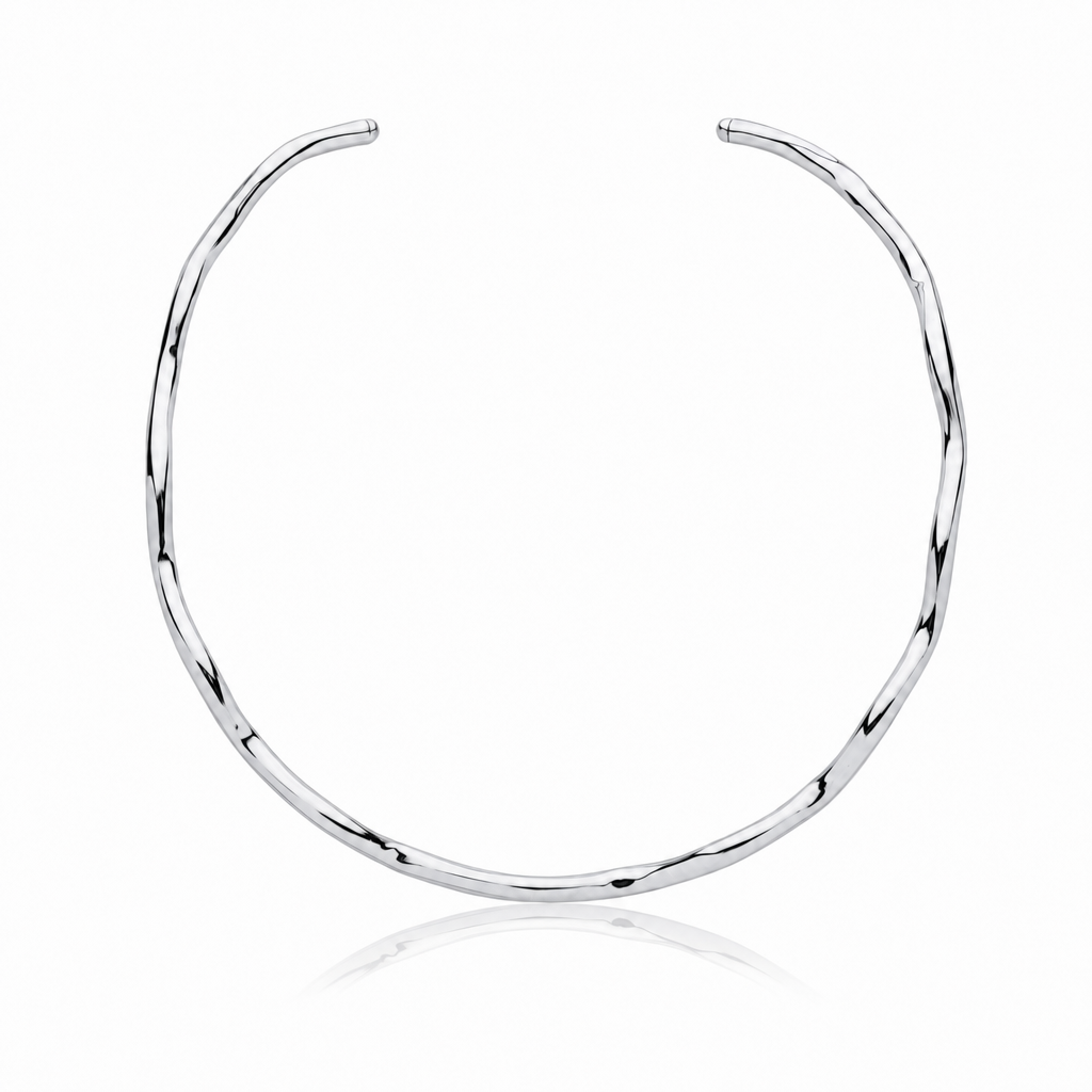 Ripple Collar · Rhodium by Amanelle