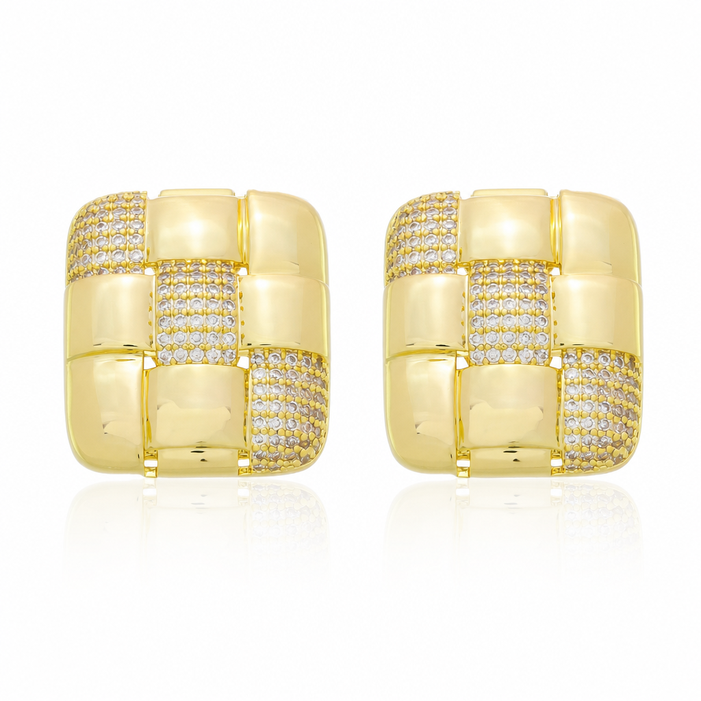 Tessera Studs · Gold by Amanelle