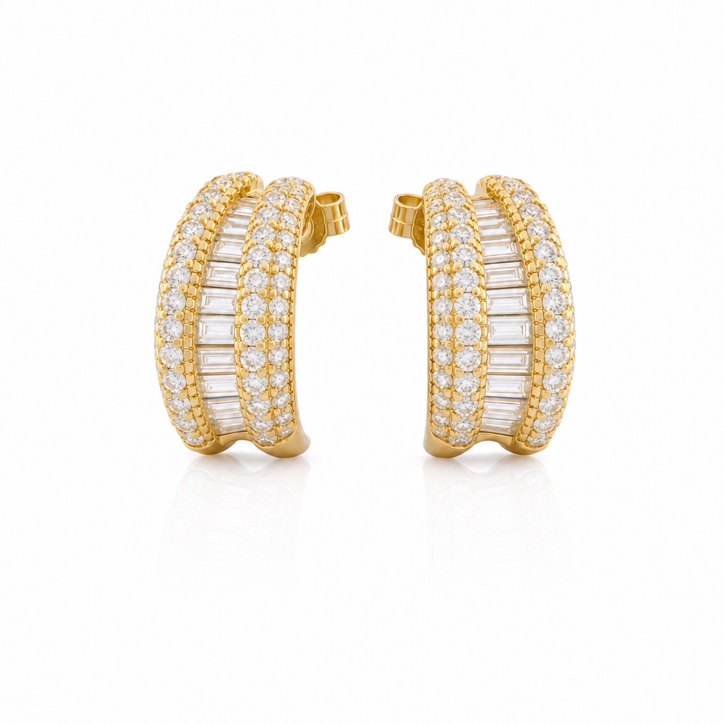 Baguette Hoops by Amanelle