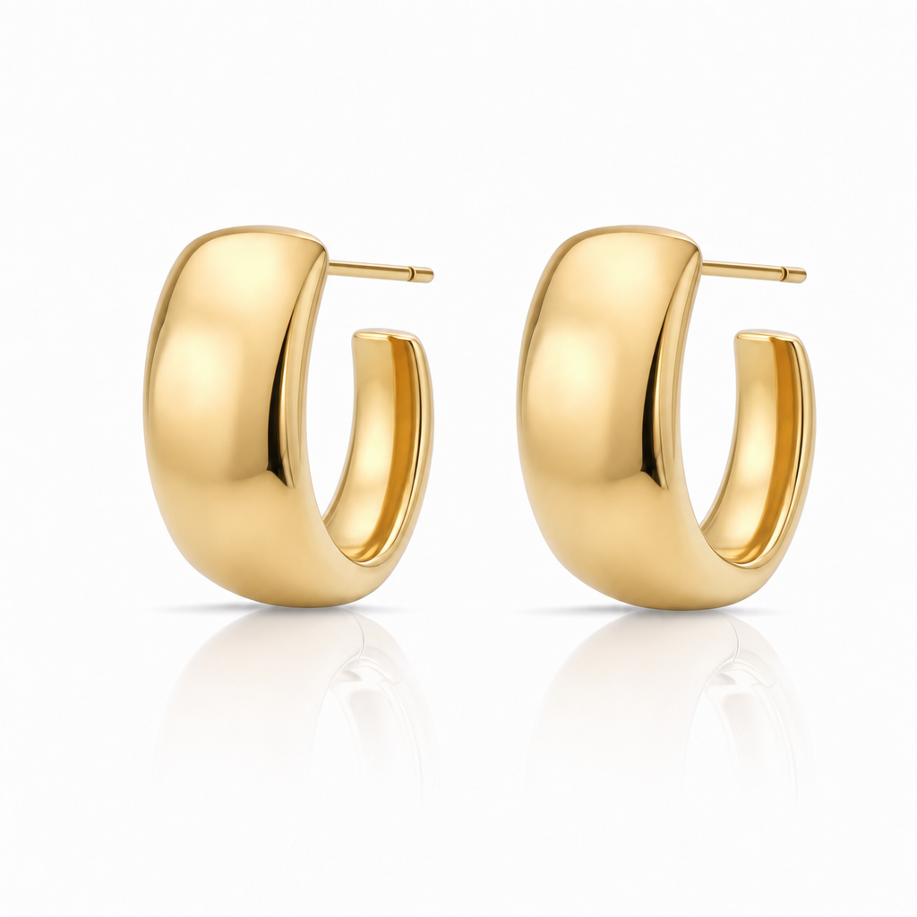 Dome Hoops · Gold by Amanelle