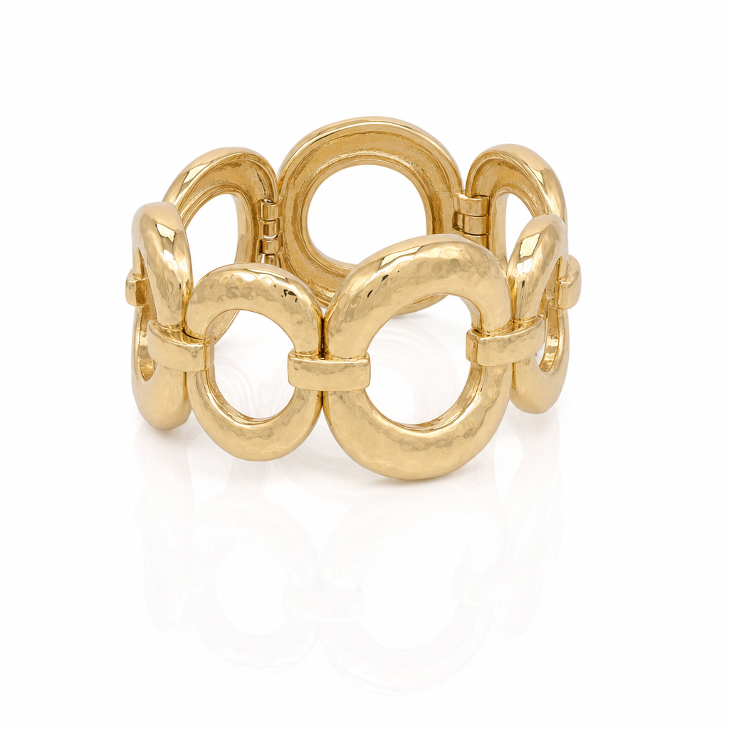 Hammered Link Cuff by Amanelle