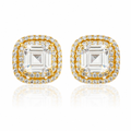 Deco Square Studs · Gold by Amanelle
