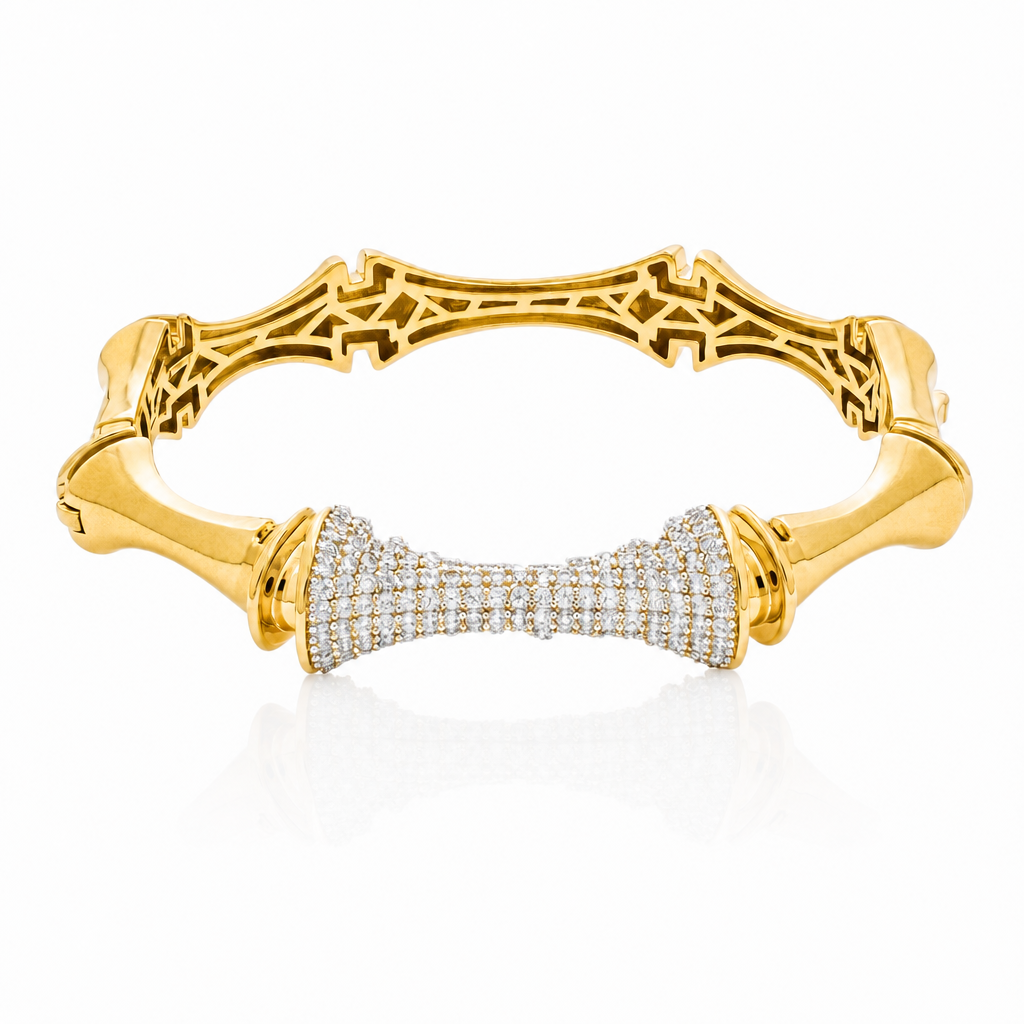Hourglass Bangle · Gold by Amanelle