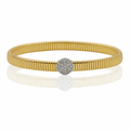 Pavé Disc Bracelet by Amanelle